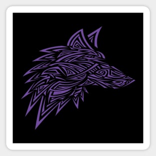 Wolf tattoo love colorful Sticker